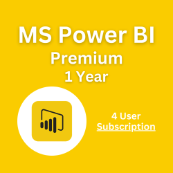 Power BI Premium 4 User for 1 Year [Subscription]