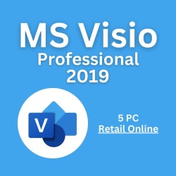 Visio 2019 Professional 5PC [Retail Online]