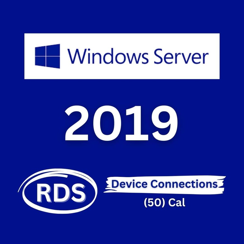 Windows Server 2019 Remote Desktop Services Device connections (50) CAL ...