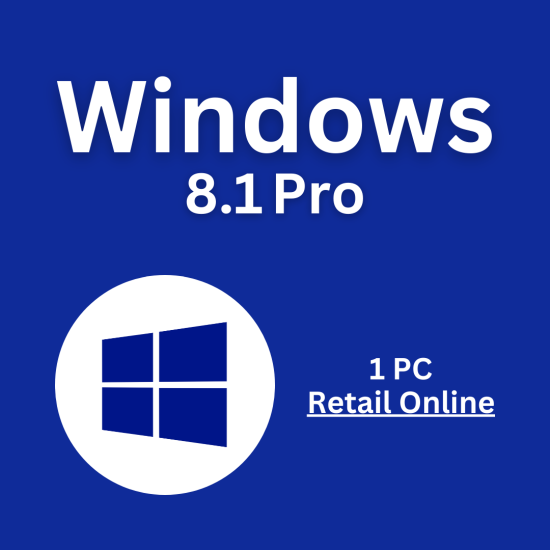 Windows 8.1 Pro 1PC [Retail Online]