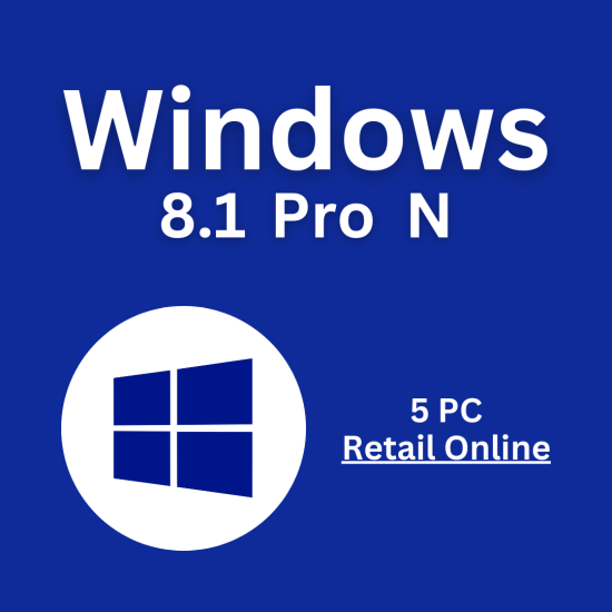 Windows 8.1 Pro N 5PC [Retail Online]