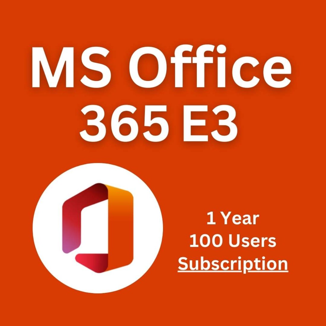 Microsoft Office 365 E3 with Teams - 100 User for 1 Year [Subscription ...