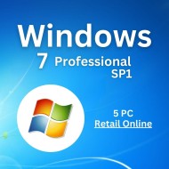 Windows 7 Professional SP1 5PC [Retail Online]